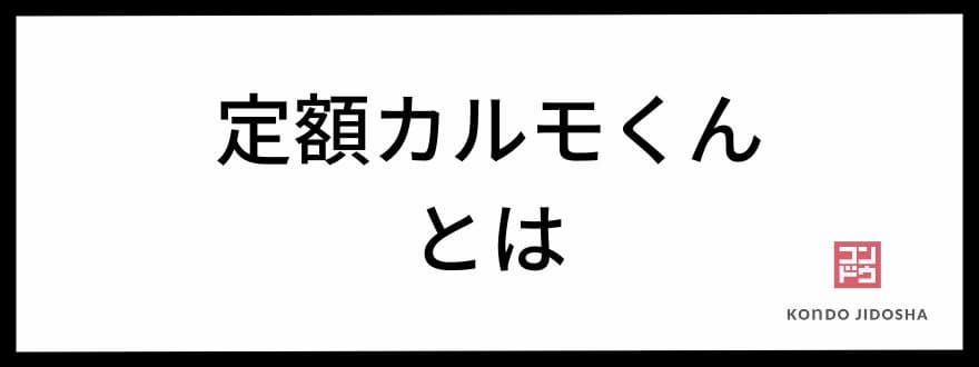 定額カルモくんとは