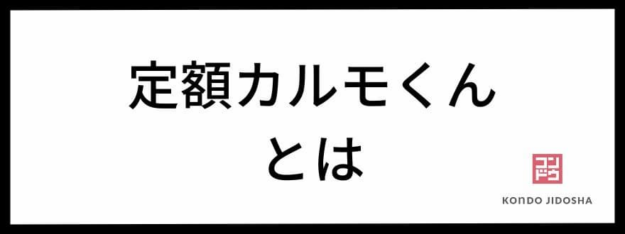 定額カルモくんとは