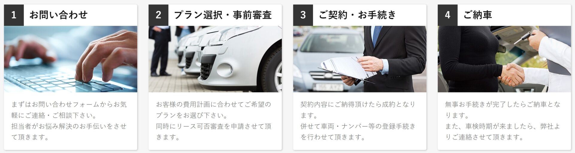 納車までの流れ 